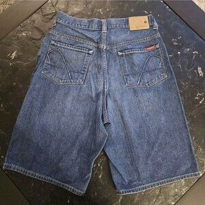 Vintage Guess Denim Jorts Y2K Baggy Blue Jean Shorts Skater Hip Hop Mens 32